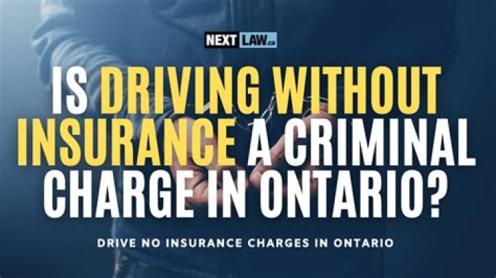 Is driving a car without insurance a criminal Offence?