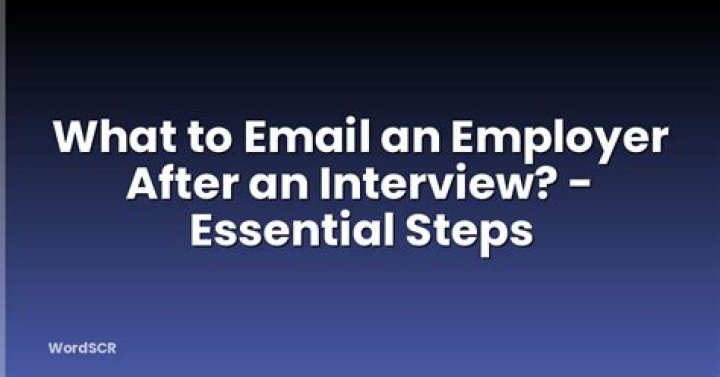 Is it bad to email an employer after an interview?