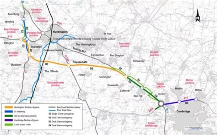 Is the A14 at Cambridge finished?