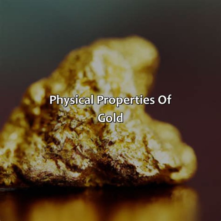 Is the color of gold a physical or chemical property?