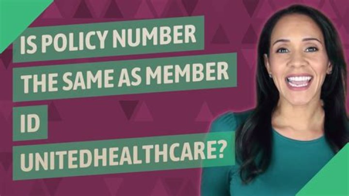 Is the policy number the same as the ID number?