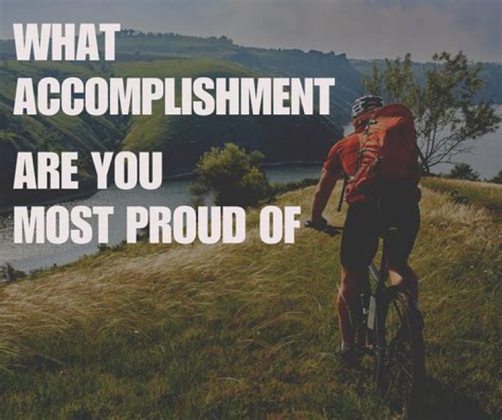 What achievement are you most proud of so far in your life?