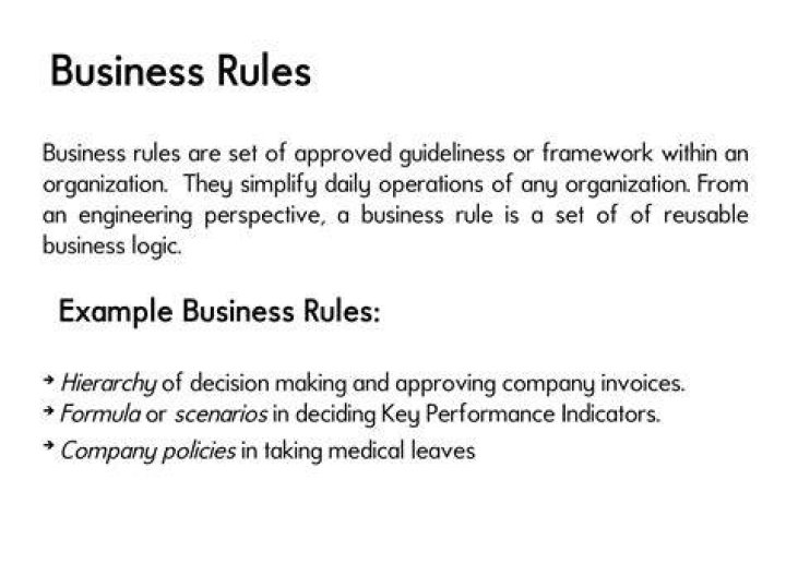 What are business rules and what is their importance?