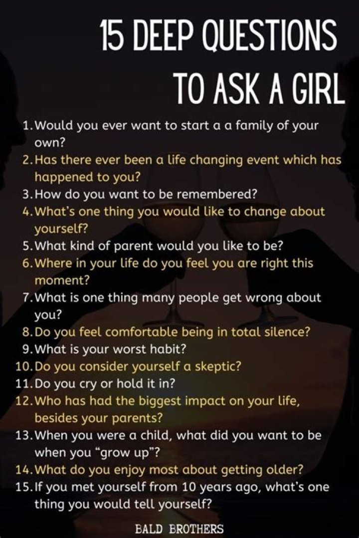 What are some questions to ask your daughter?