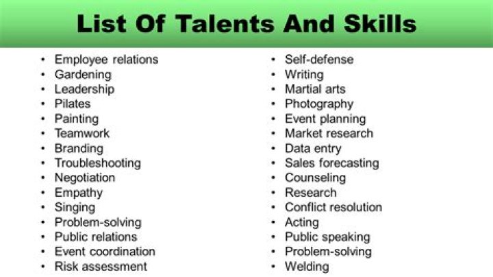 What are special talent skills?