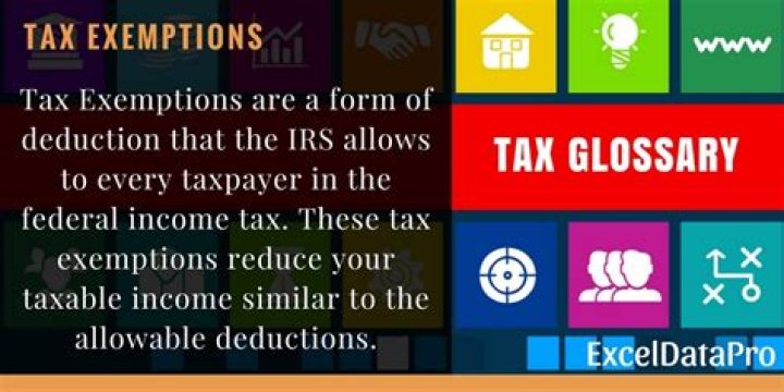 What are tax exemptions?