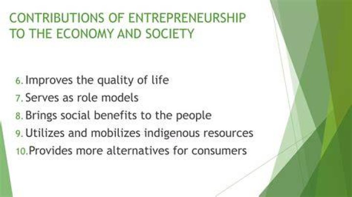 What are the contribution of entrepreneurship to the economy and society?