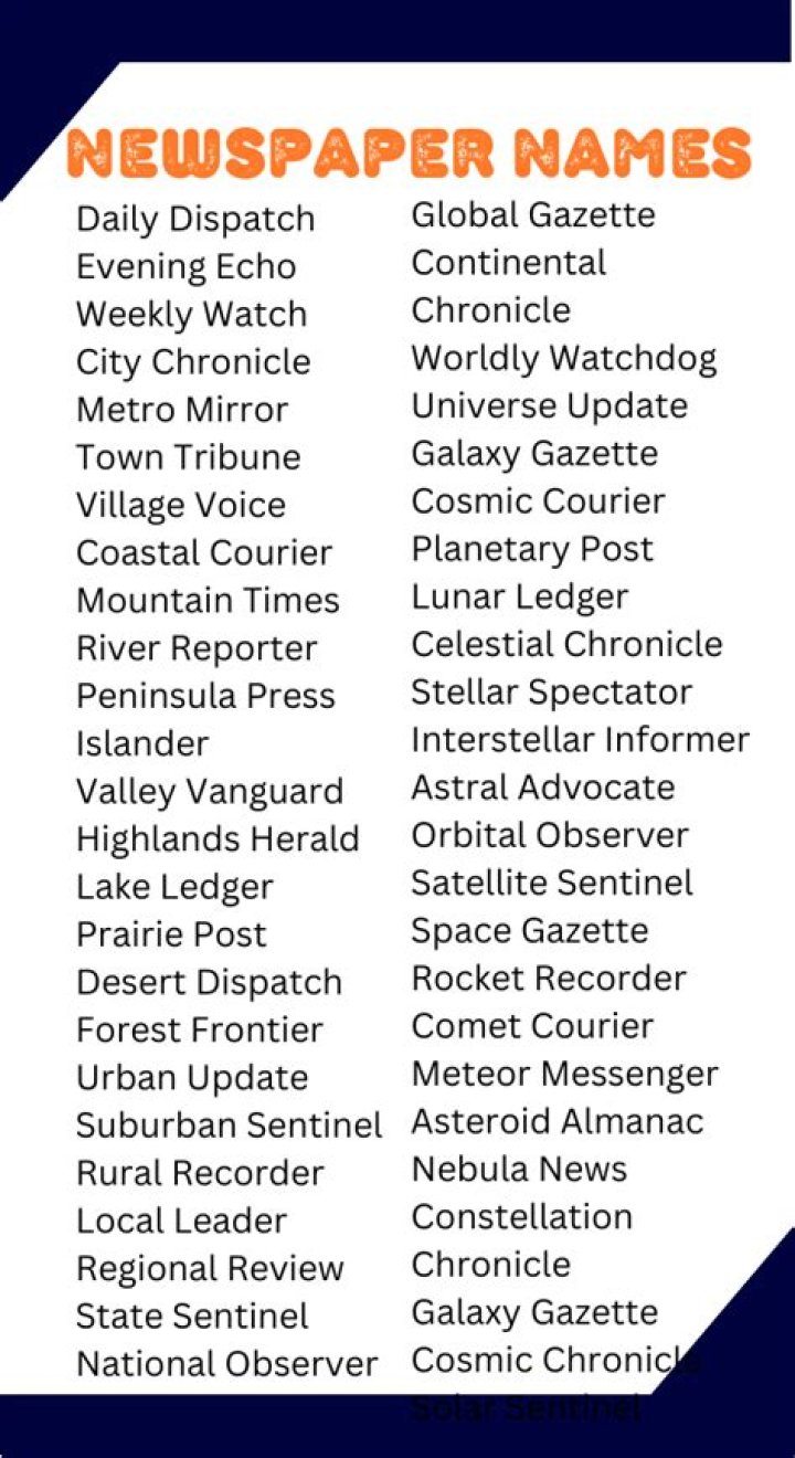 What are the names of local newspapers?