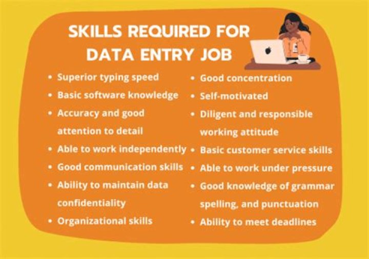 What are the skills for data entry?