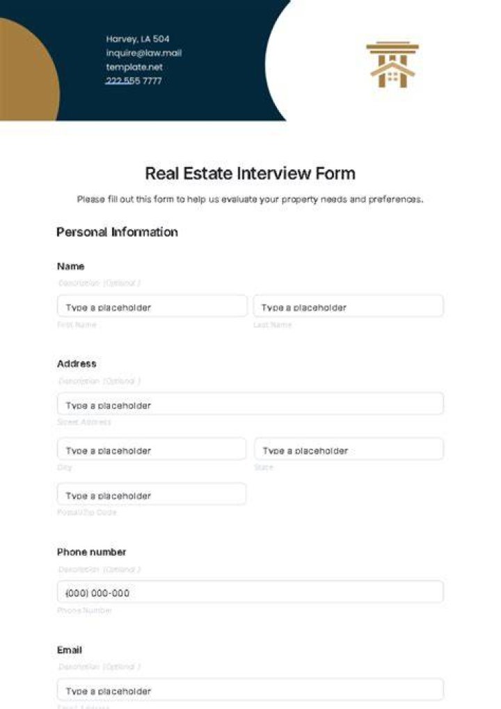 What do you say in a real estate interview?