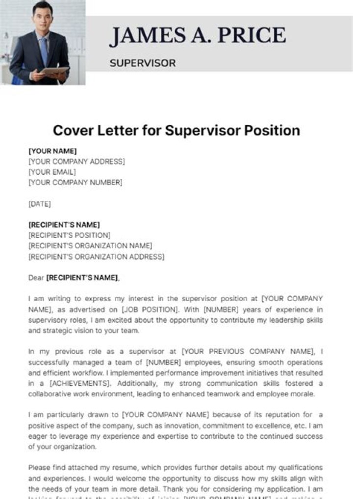 What do you say when applying for a supervisor position?