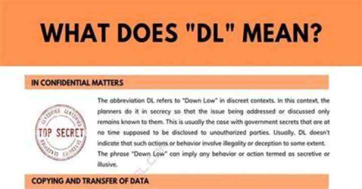 What does DL on a ring mean?