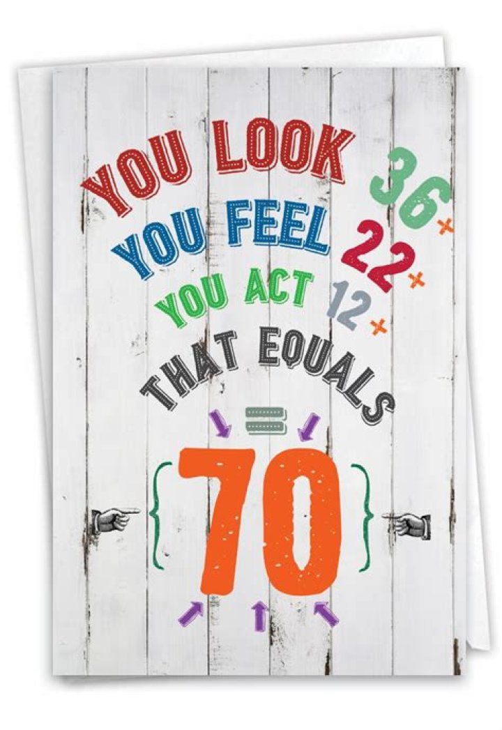 What does it mean to be 70 years old?