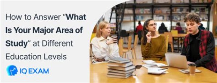 What does major area of study mean on a job application for high school?