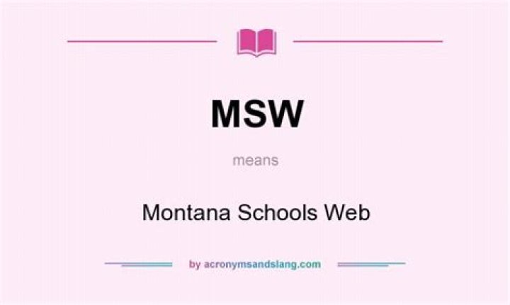 What does MSW mean?