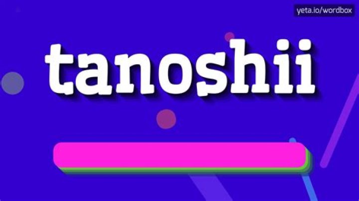 What does tanoshii mean?