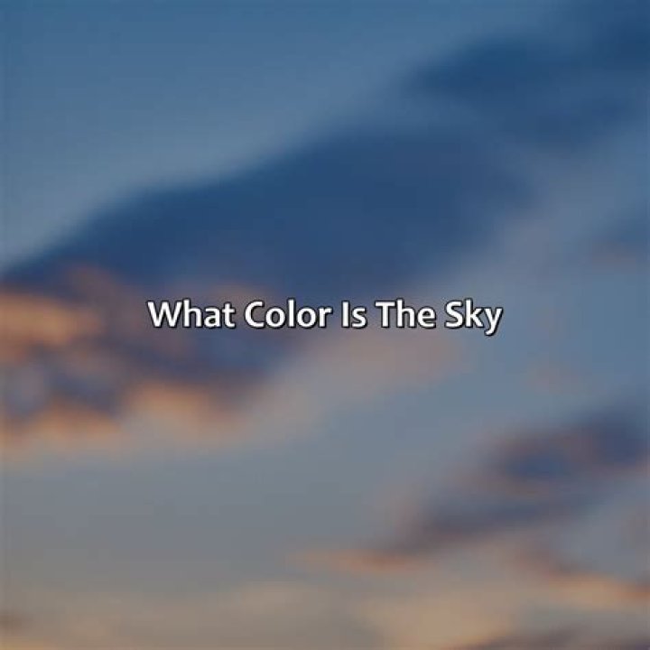 What explains the color of the sky?