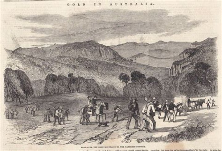 What happened in the Bathurst gold rush?