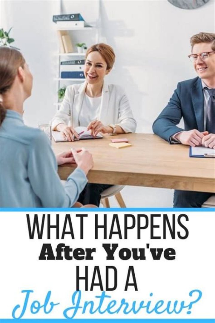 What happens after you interview for a job?