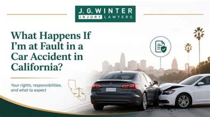 What happens if you are at fault in a car accident in California?