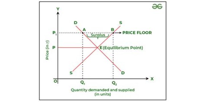 What happens when government sets prices below the competitive equilibrium price?