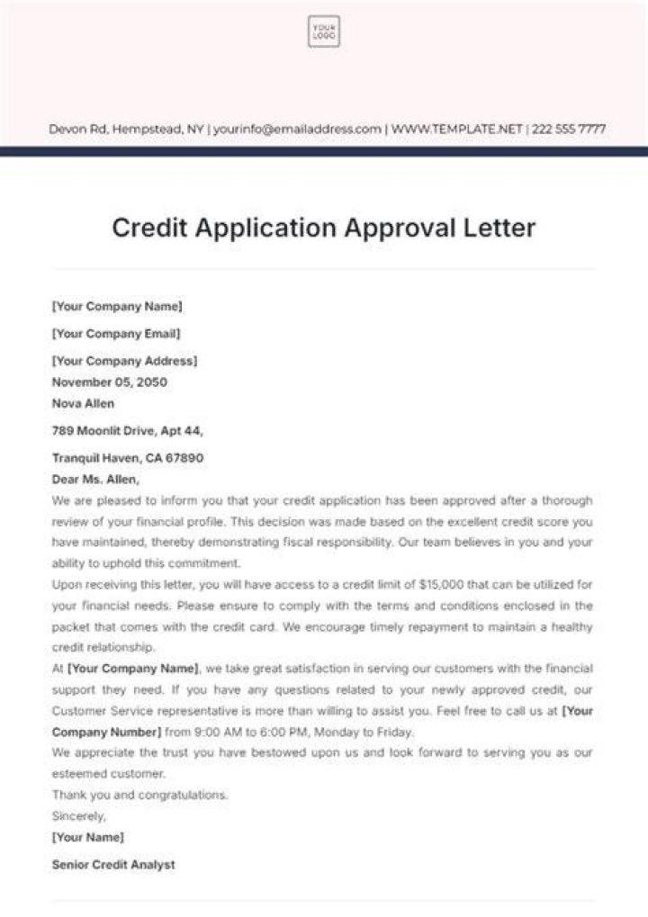 What happens when you submit a credit application?