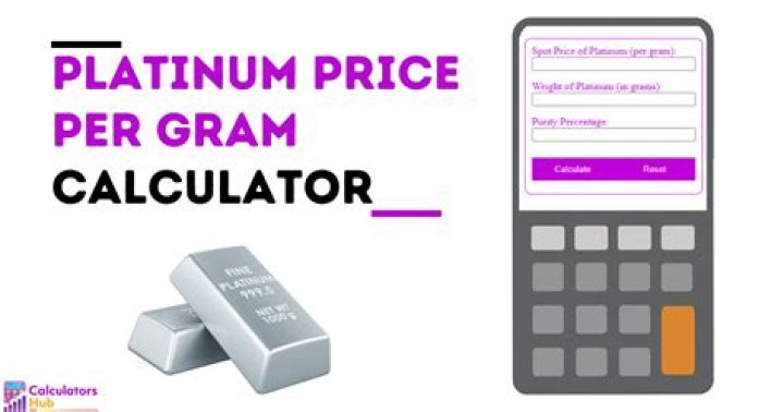 What is a gram of platinum worth?