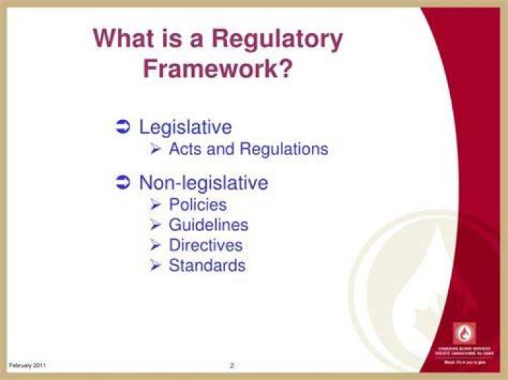 What is a regulatory framework?