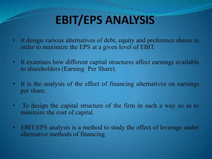 What is an EBIT EPS analysis?