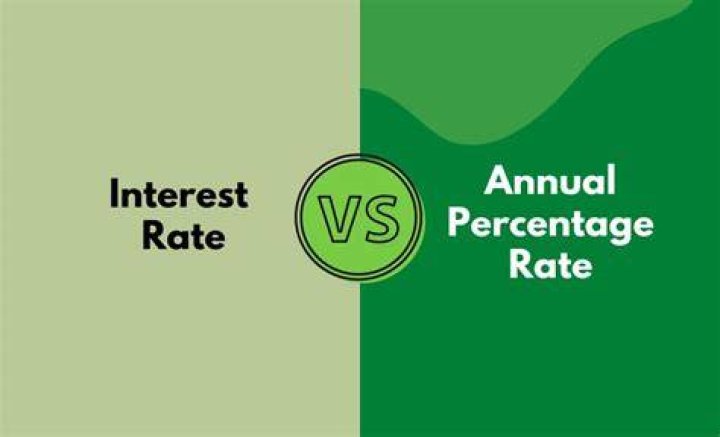 What is difference between interest rate and annual percentage rate?