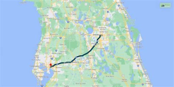 What is halfway between Orlando and Fort Myers?