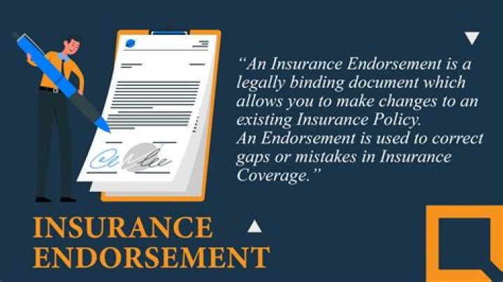 What is insurance policy endorsement?