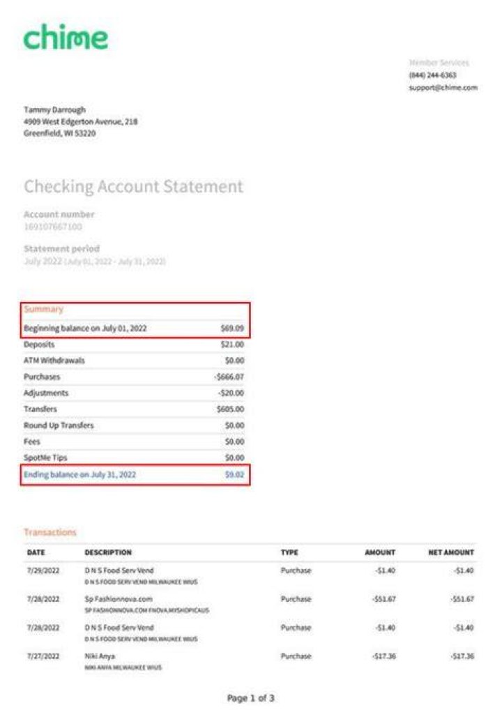 What is meant by closing balance in bank statement?