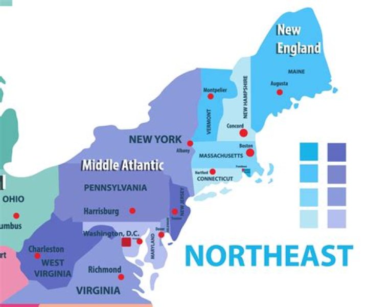 What is northeastern US known for?