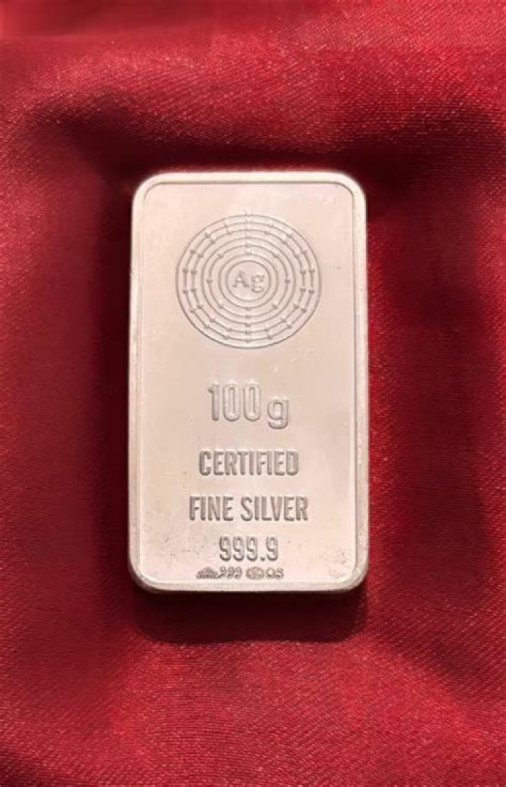 What is the cost of 100 gm silver?