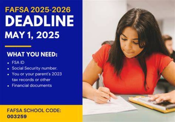 What is the deadline for FAFSA 2021-2022?