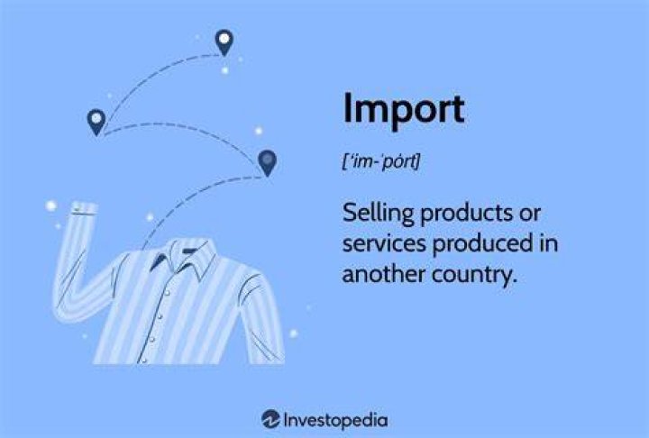 What is the definition of import and export?