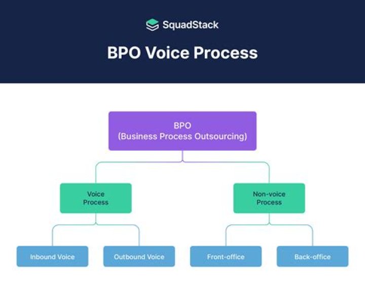 What is the difference between voice and non voice process in BPO?