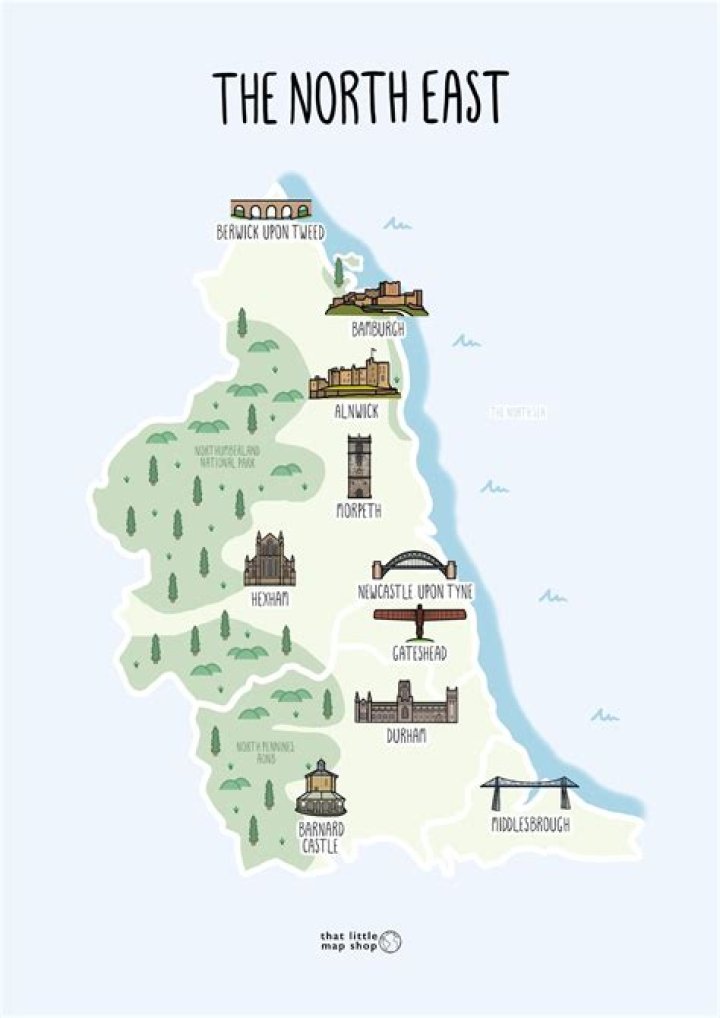 What is the main industry in the Northeast of England?