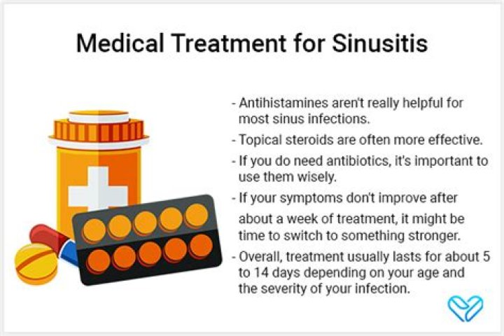 What is the most common treatment for sinusitis?