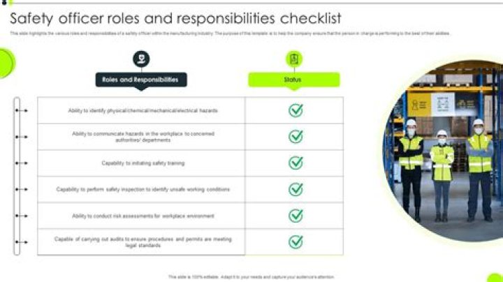 What is the responsibilities of safety officer?