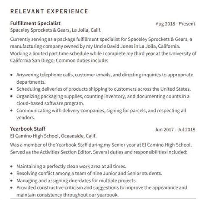 What is your most relevant experience?