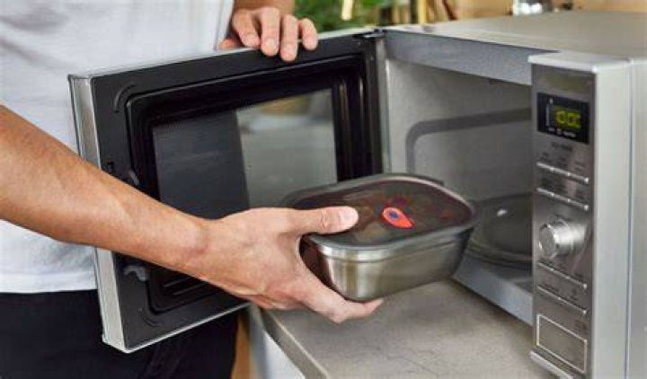 What metal is used in microwave oven?