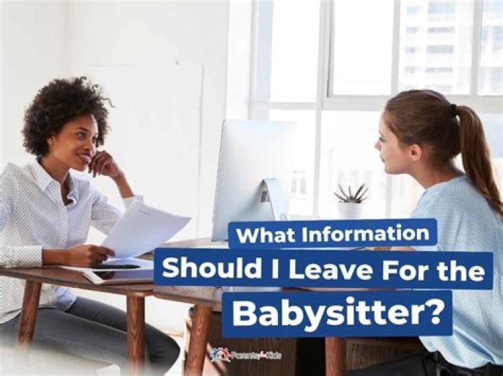 What numbers do you leave for a babysitter?