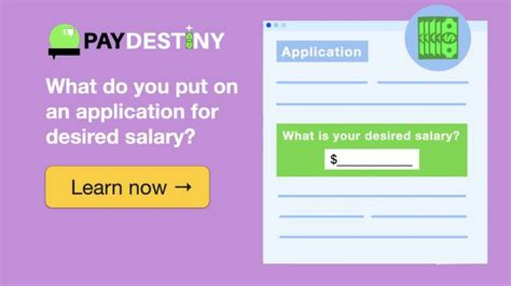 What should I put for desired pay on an application?