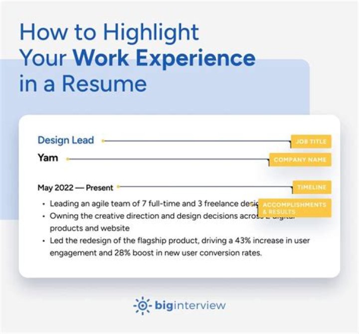 What should I put for work experience?