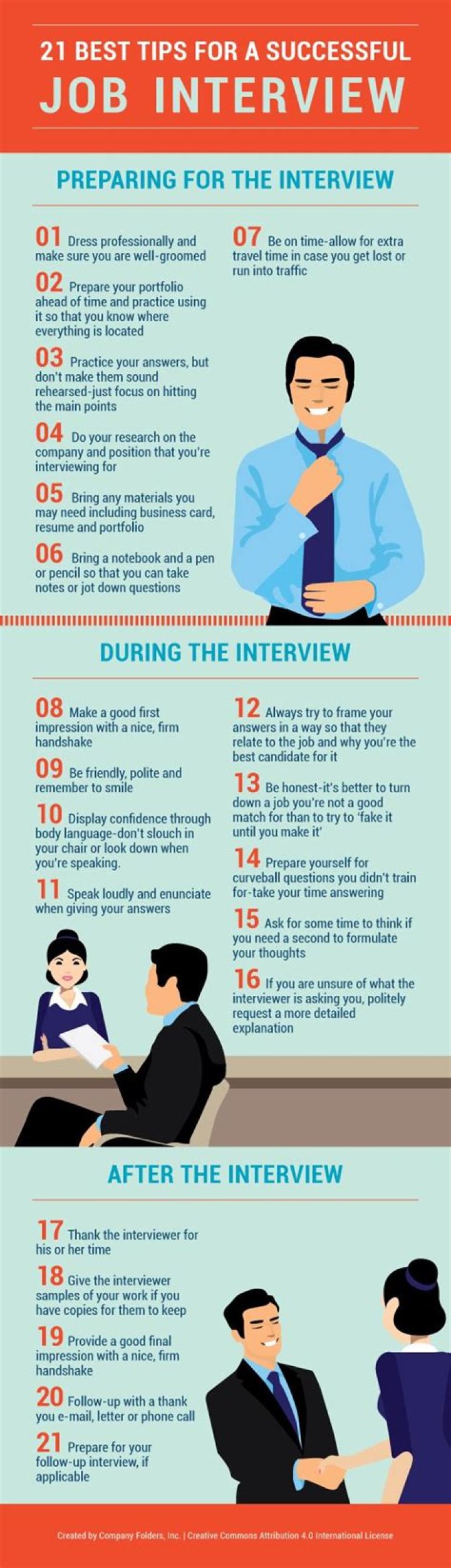 What should you do at the start of an interview?