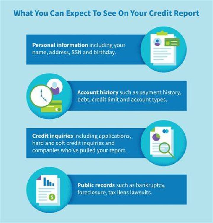 What shows up on a credit report?