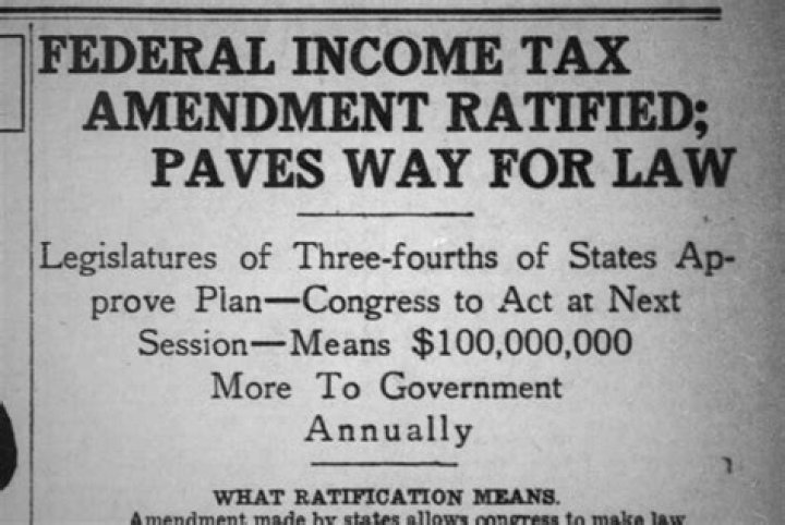 What started tax 1913?