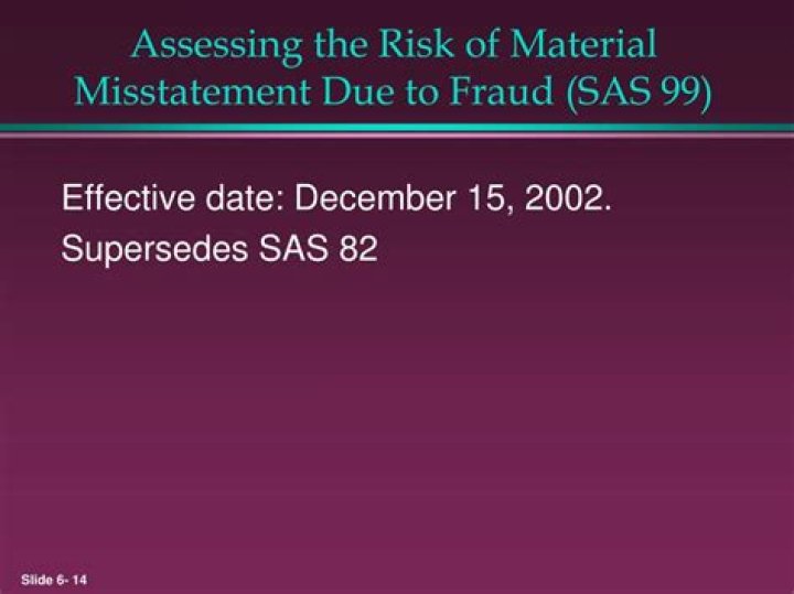 What supersedes SAS 99?